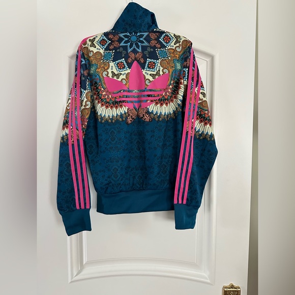Adidas x Farm Rio NWT Women's Borbomix Multicolor Floral Track Jacket Size M - Picture 4 of 11